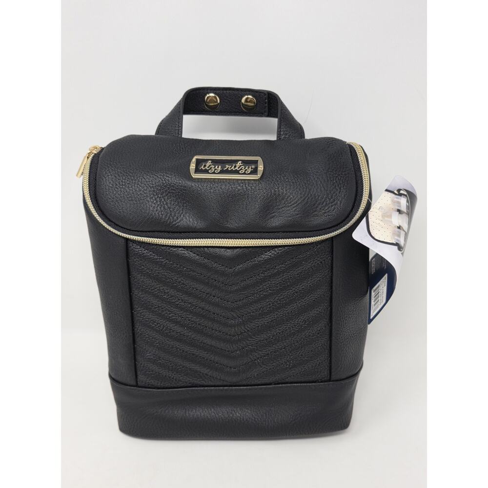 Itzy Ritzy Chill Like A Boss Bottle Bag Black Gold NEW Baby